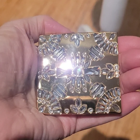 Lulu Frost For Bobbi Brown Gold Crystal Embellished Compact